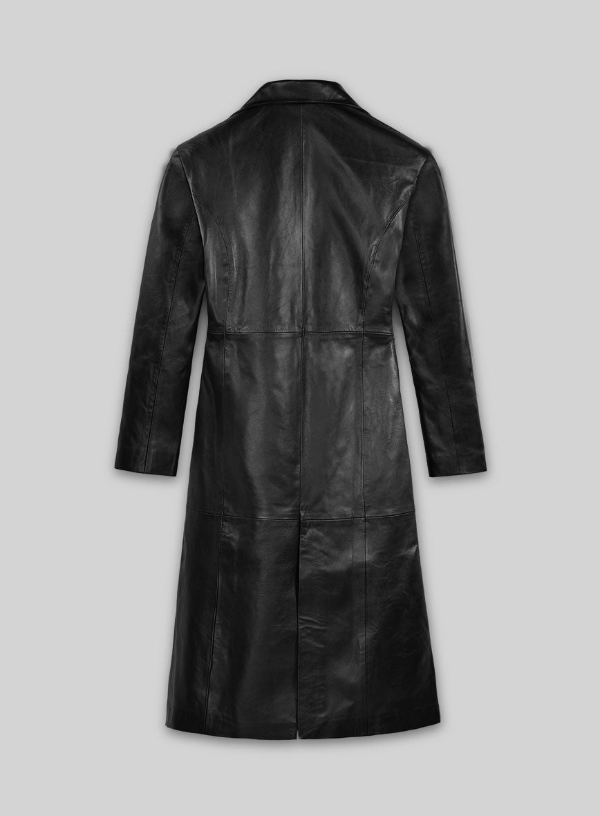 Women's Kendall Leather Long Coat - StudioSuits