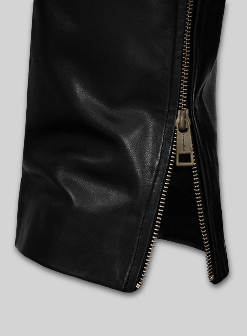 Women's Leather Biker Jeans Style - StudioSuits