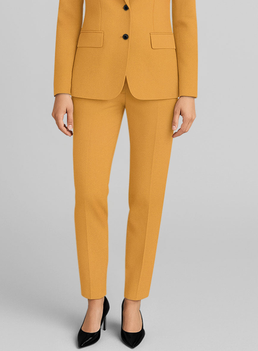 Women's Ochre Napoli Stretch Light Weight Cotton Pants - StudioSuits