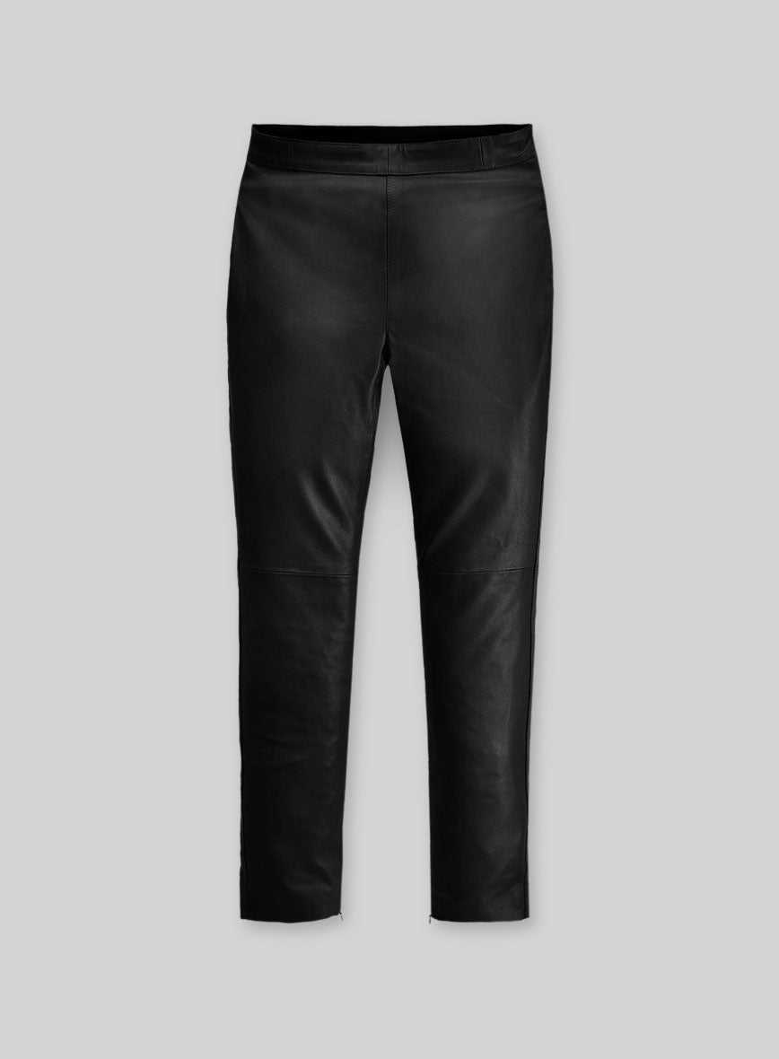 Women's Rebecca Romijn Leather Leggings - StudioSuits