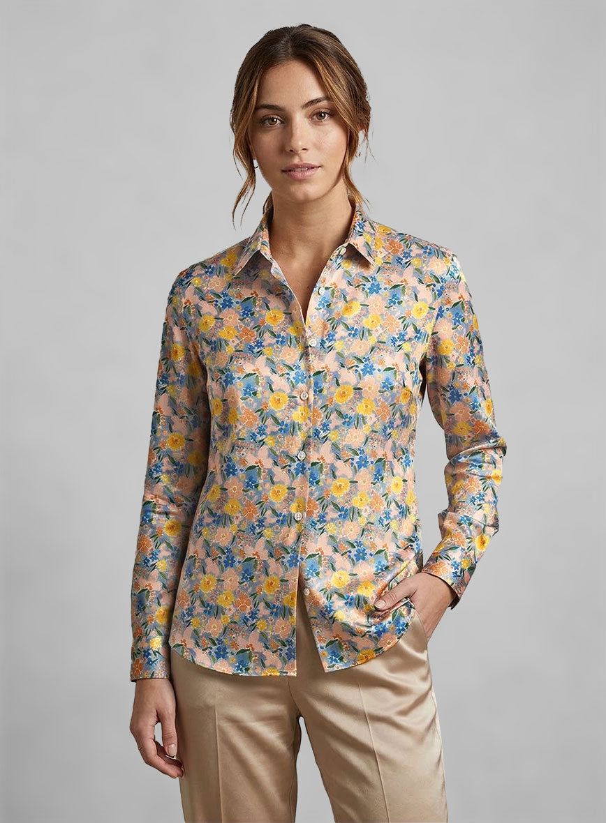 Women's Roque Silk Cotton Shirt - StudioSuits