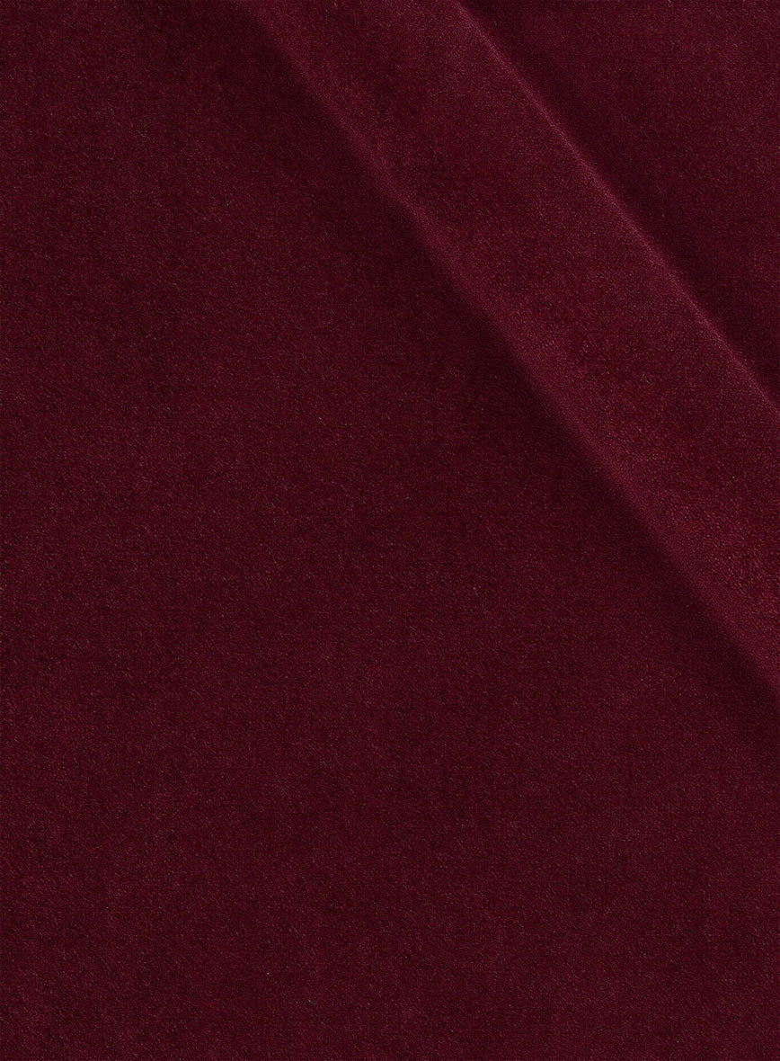 Women's Wine Velvet Tuxedo Suit - StudioSuits