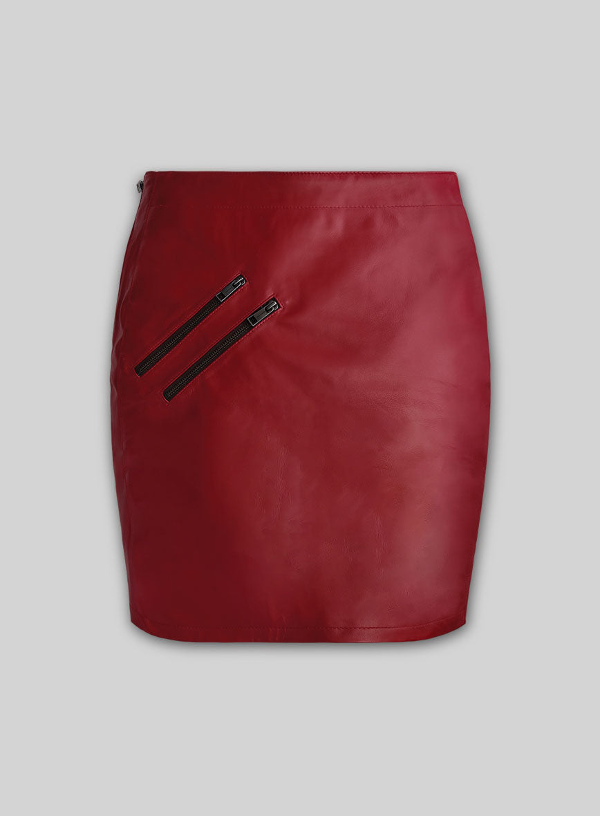 Women's Zivva Leather Skirt - StudioSuits