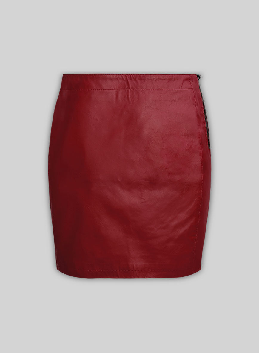 Women's Zivva Leather Skirt - StudioSuits