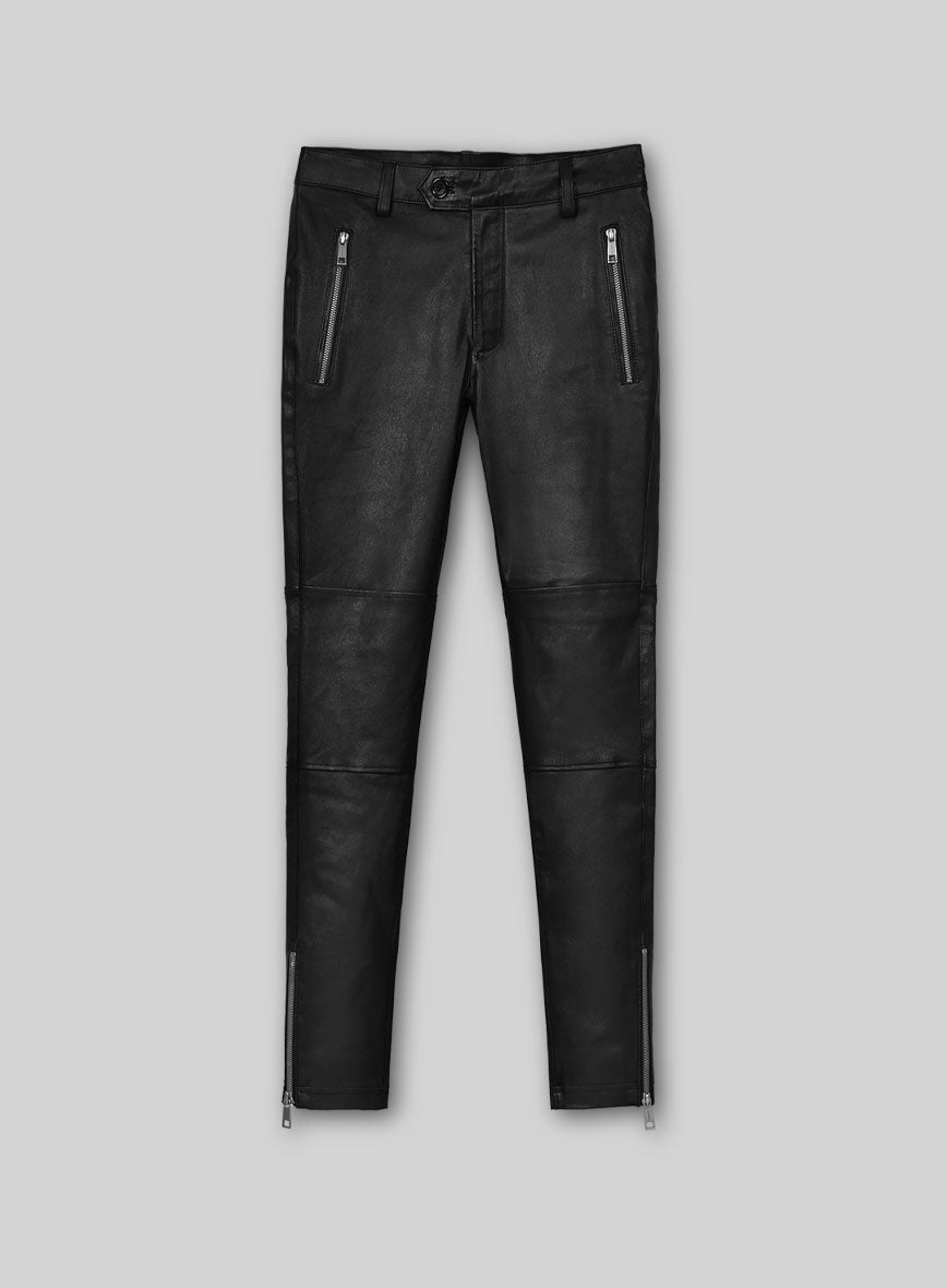 Women's Zora Leather Pants - StudioSuits