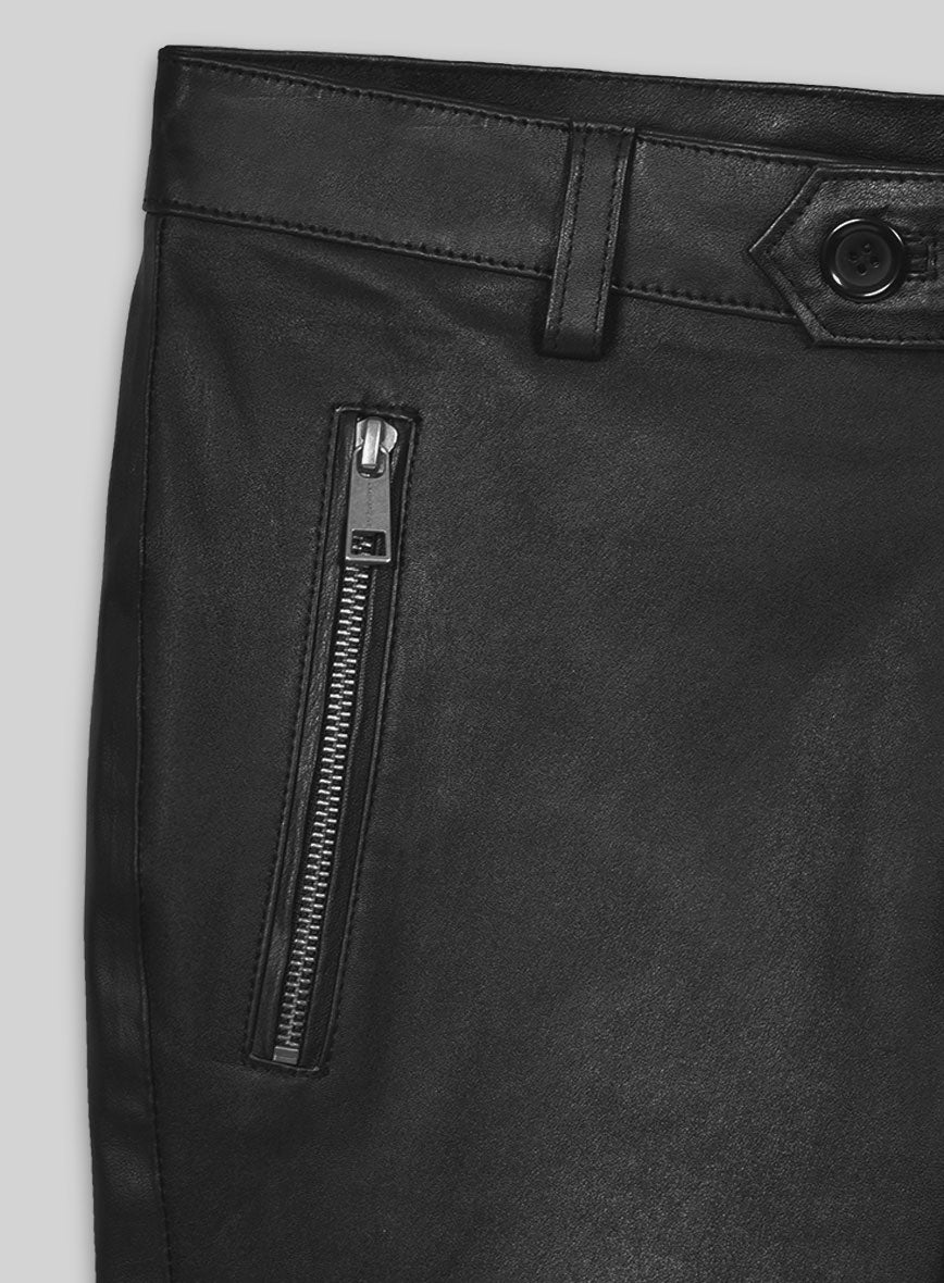 Women's Zora Leather Pants - StudioSuits