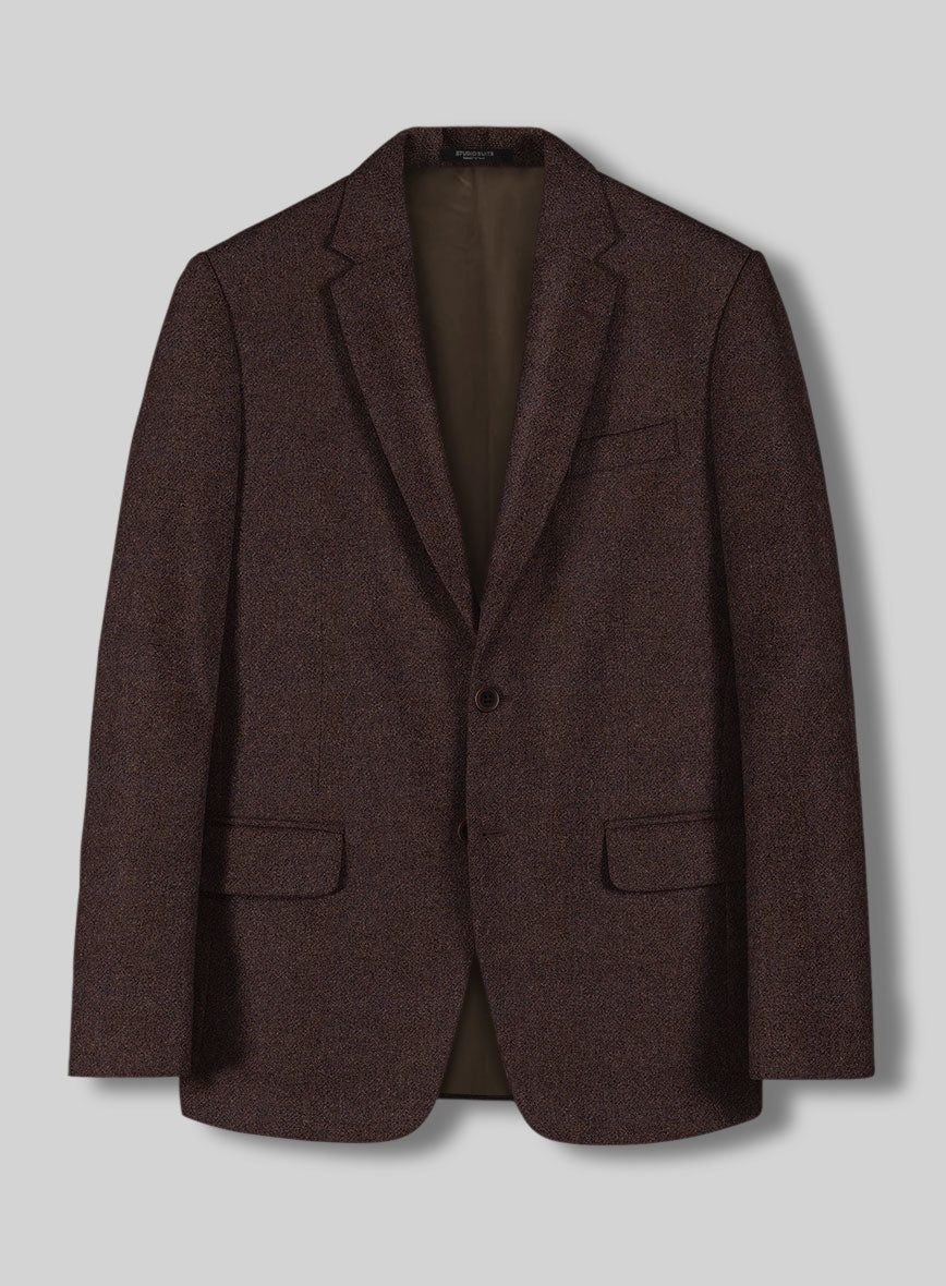 Woodland Brown Heavy Tweed Suit - StudioSuits