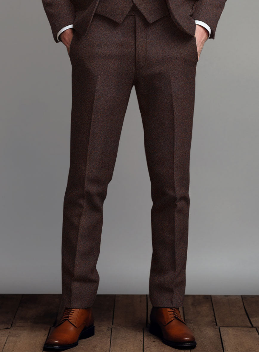 Woodland Brown Heavy Tweed Suit - StudioSuits