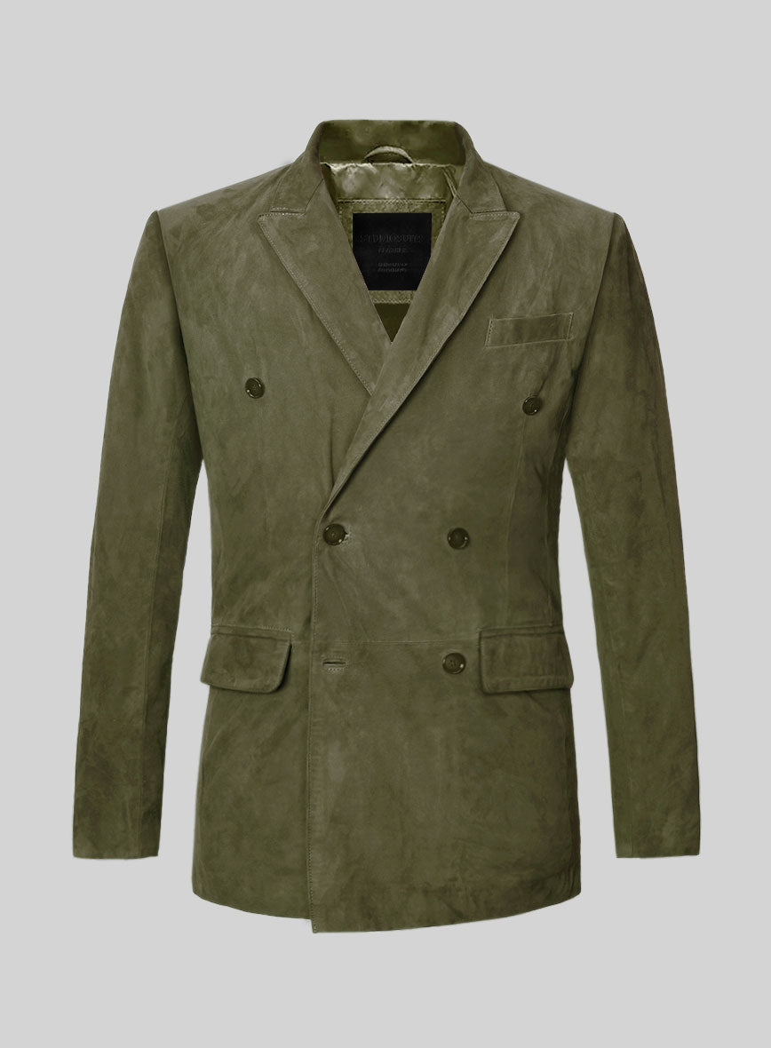 ジャケット AMIRI FOREST GREEN DOUBLE-BREASTED JACKET IN WOOL AMIRI Forest green double-breasted jacket in wool – Lord
