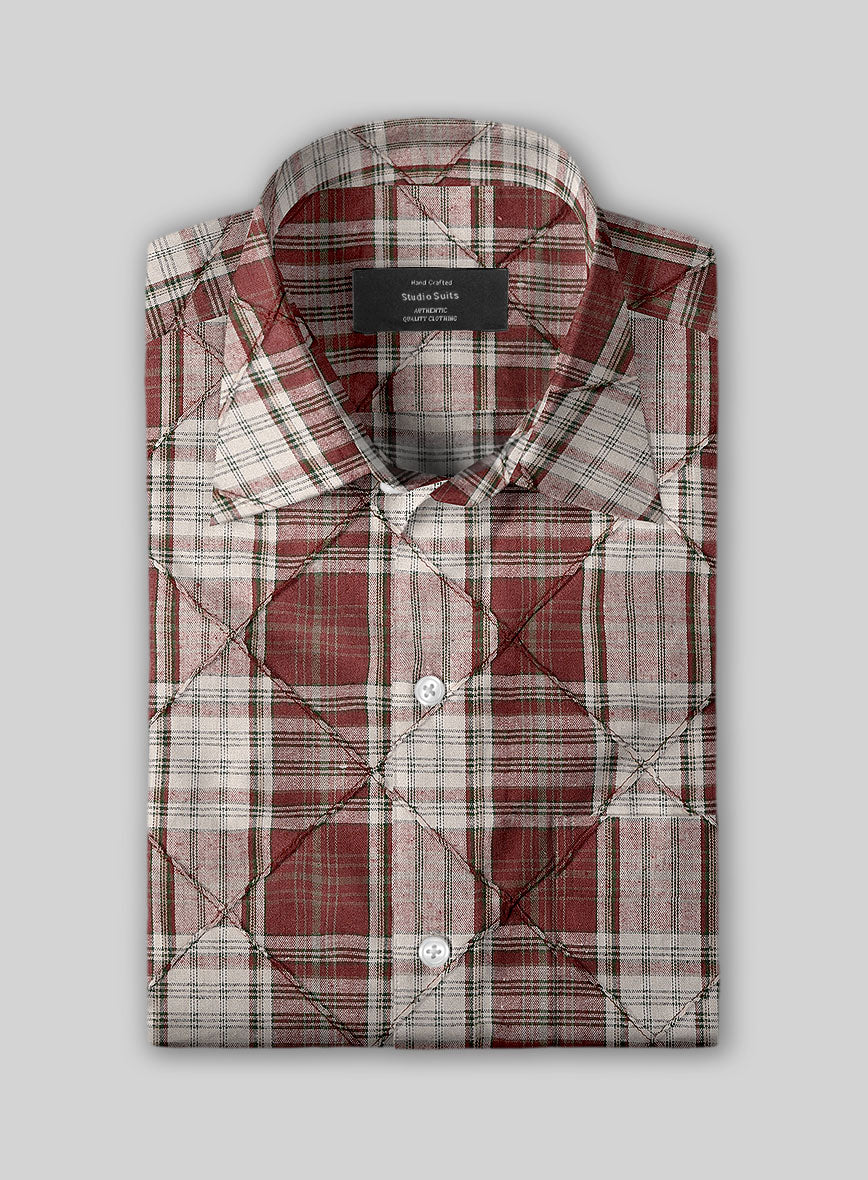 Woodsman Tartan Stitch Cotton Shirt - StudioSuits
