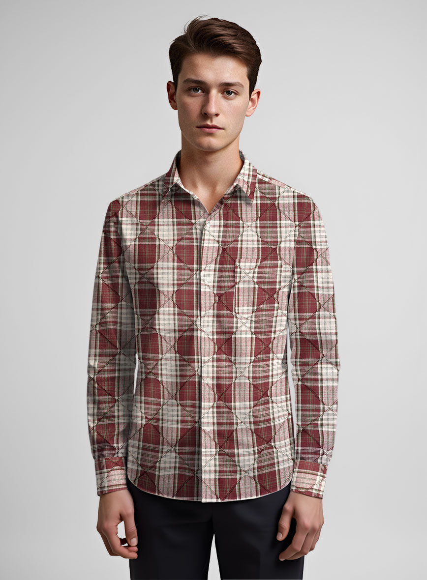 Woodsman Tartan Stitch Cotton Shirt - StudioSuits