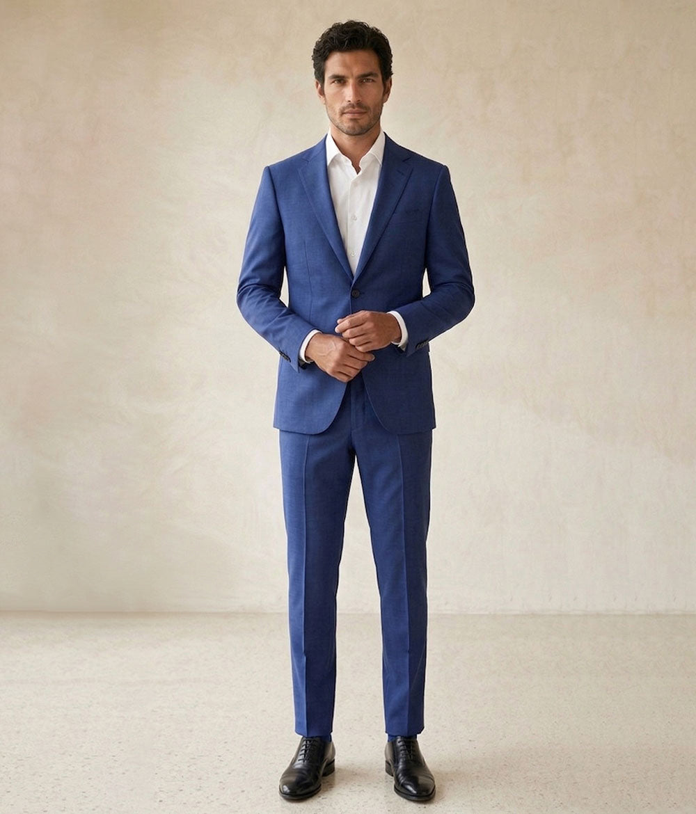 スーツ 24ss maatee&sons 2 RAYON GLENCHECK SUIT Super 120S Merino Wool Double Breasted Suit - Cool Grey - Ron Tomson