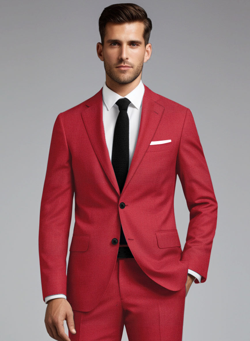 Wool Red Suit – StudioSuits