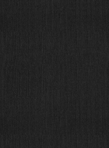 Worsted Dark Charcoal Wool Ivory Bar Jacket - StudioSuits