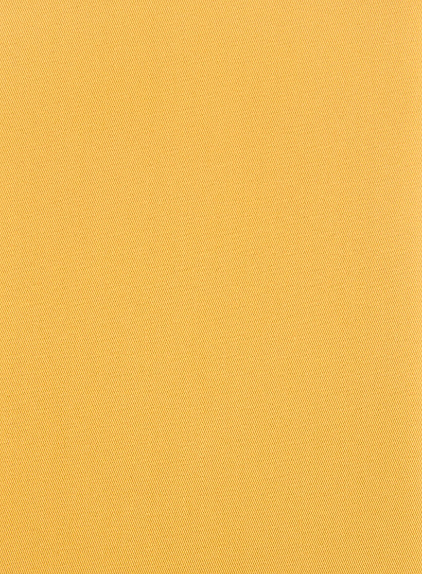 Yellow Napoli Stretch Light Weight Cotton Pants - StudioSuits