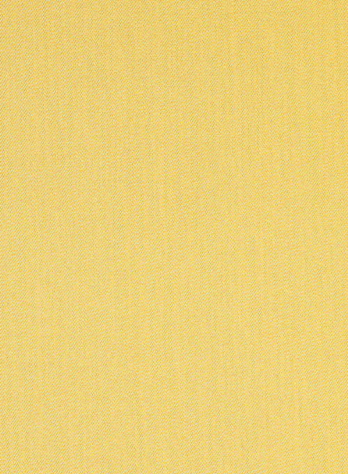 Yellow Stretch Twill Shirt - StudioSuits