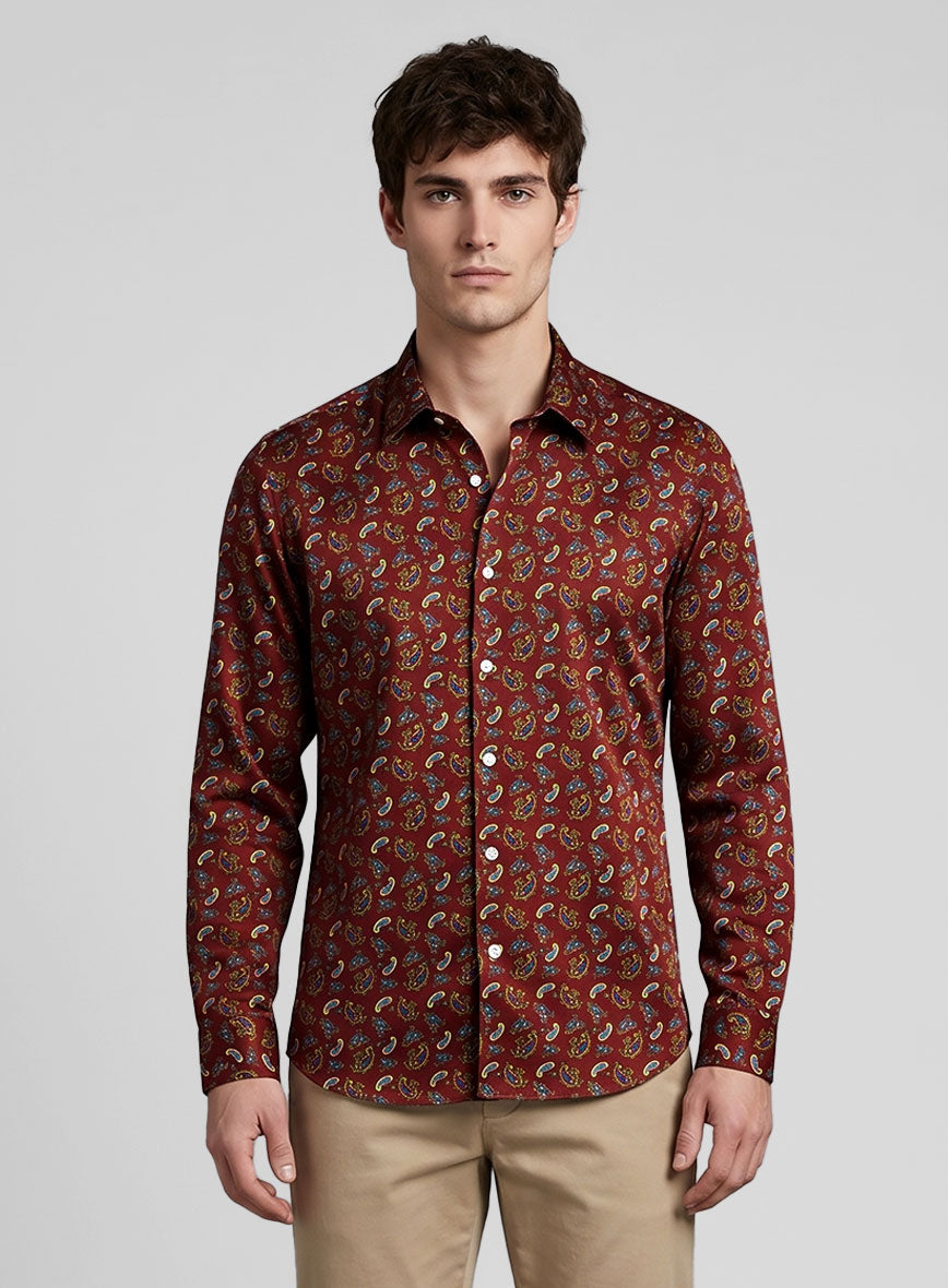 Zaverio Silk Cotton Shirt - StudioSuits
