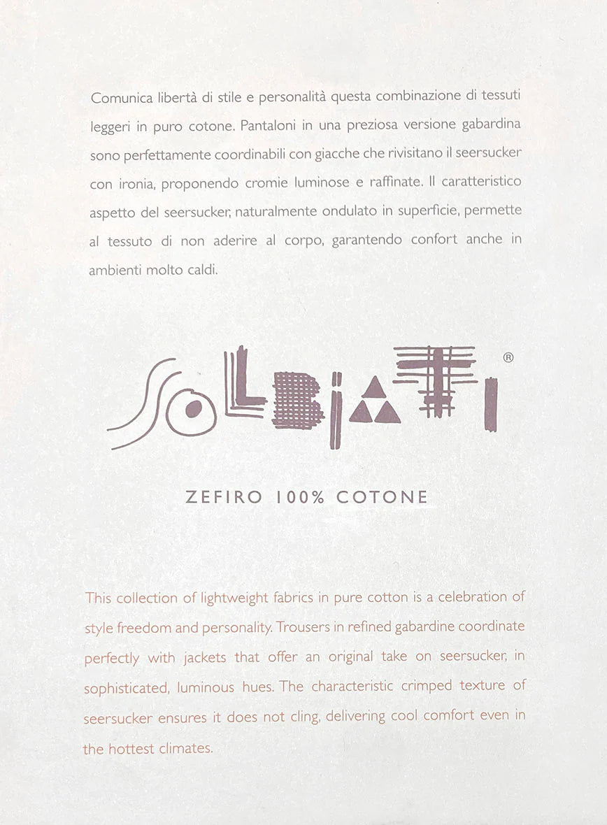 Solbiati Deep Blue Seersucker Suit - StudioSuits