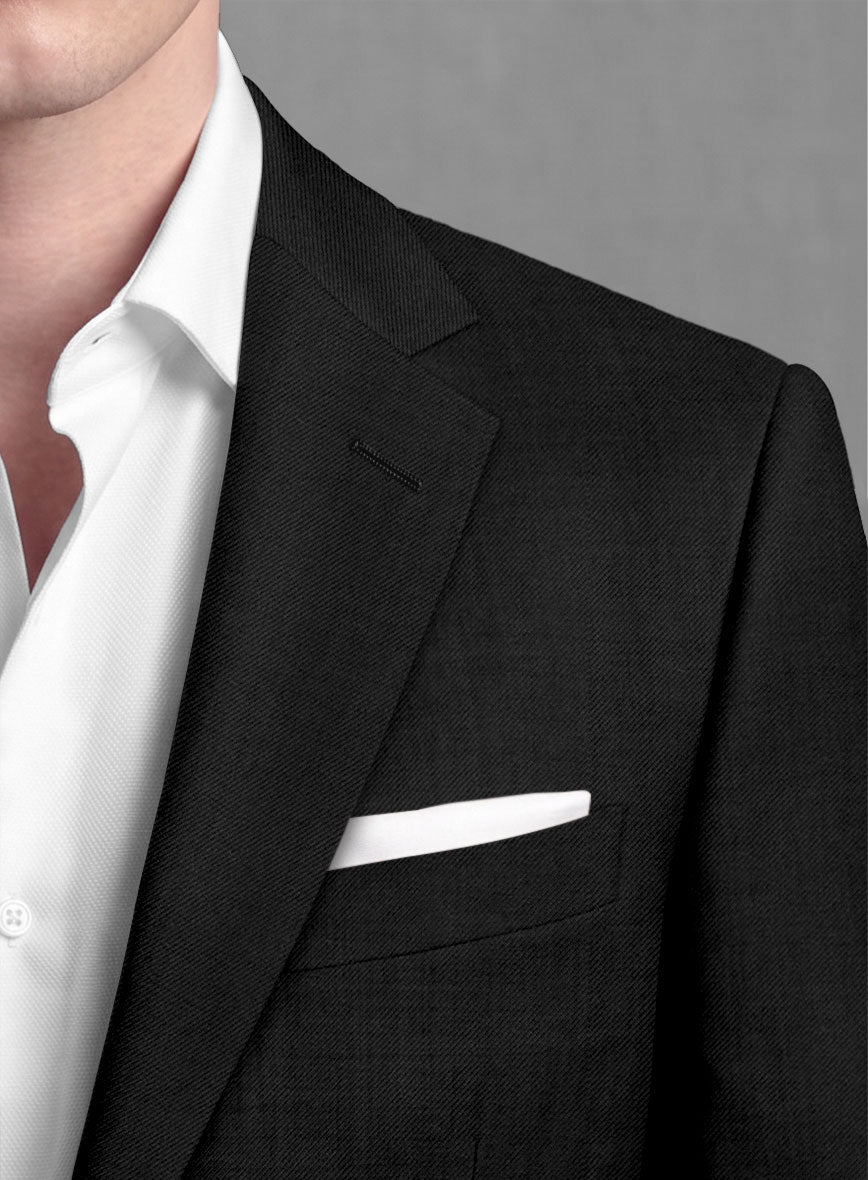 Lanificio Zegna Trofeo Black Wool Suit - StudioSuits