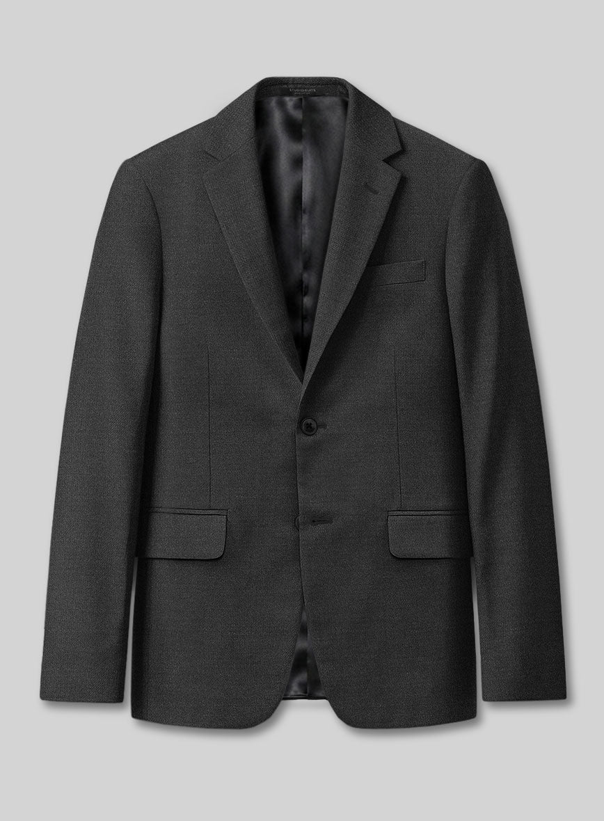 Lanificio Zegna Trofeo Charcoal Wool Suit - StudioSuits