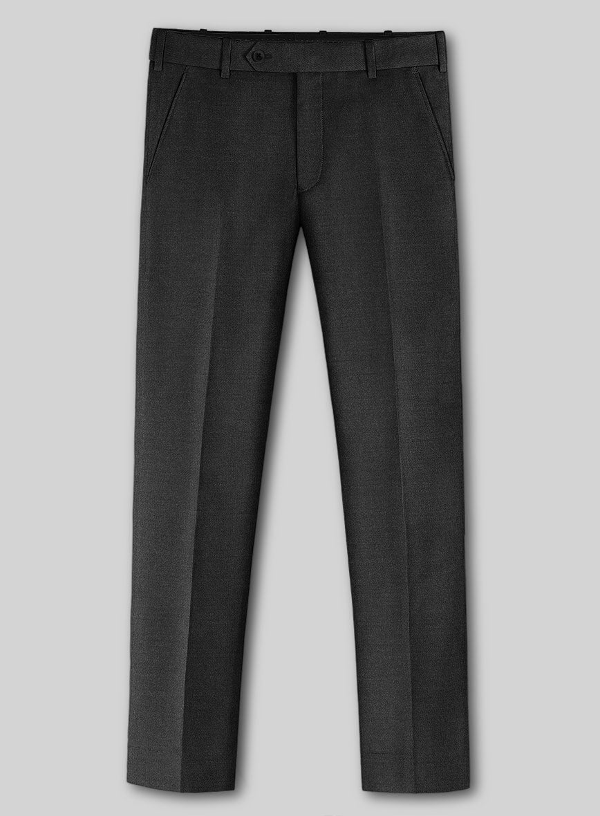 Lanificio Zegna Trofeo Charcoal Wool Suit - StudioSuits