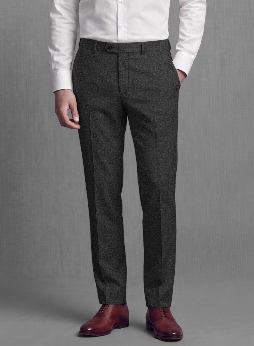 Lanificio Zegna Trofeo Charcoal Wool Suit - StudioSuits