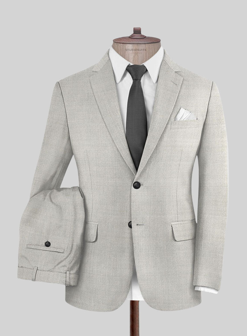 Lanificio Zegna Trofeo Light Gray Wool Suit - StudioSuits