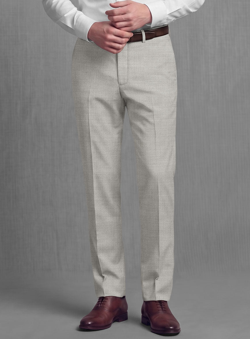 Lanificio Zegna Trofeo Light Gray Wool Pants - StudioSuits