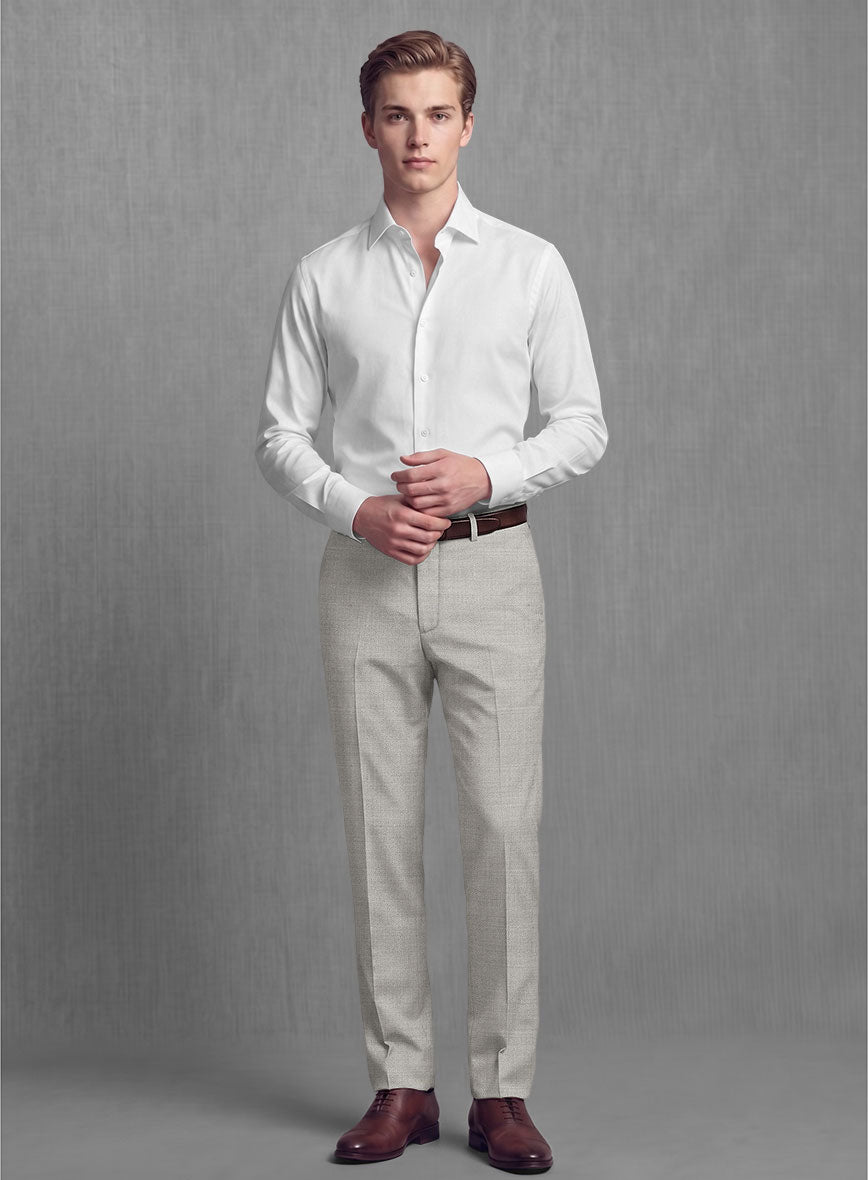 Lanificio Zegna Trofeo Light Gray Wool Suit - StudioSuits