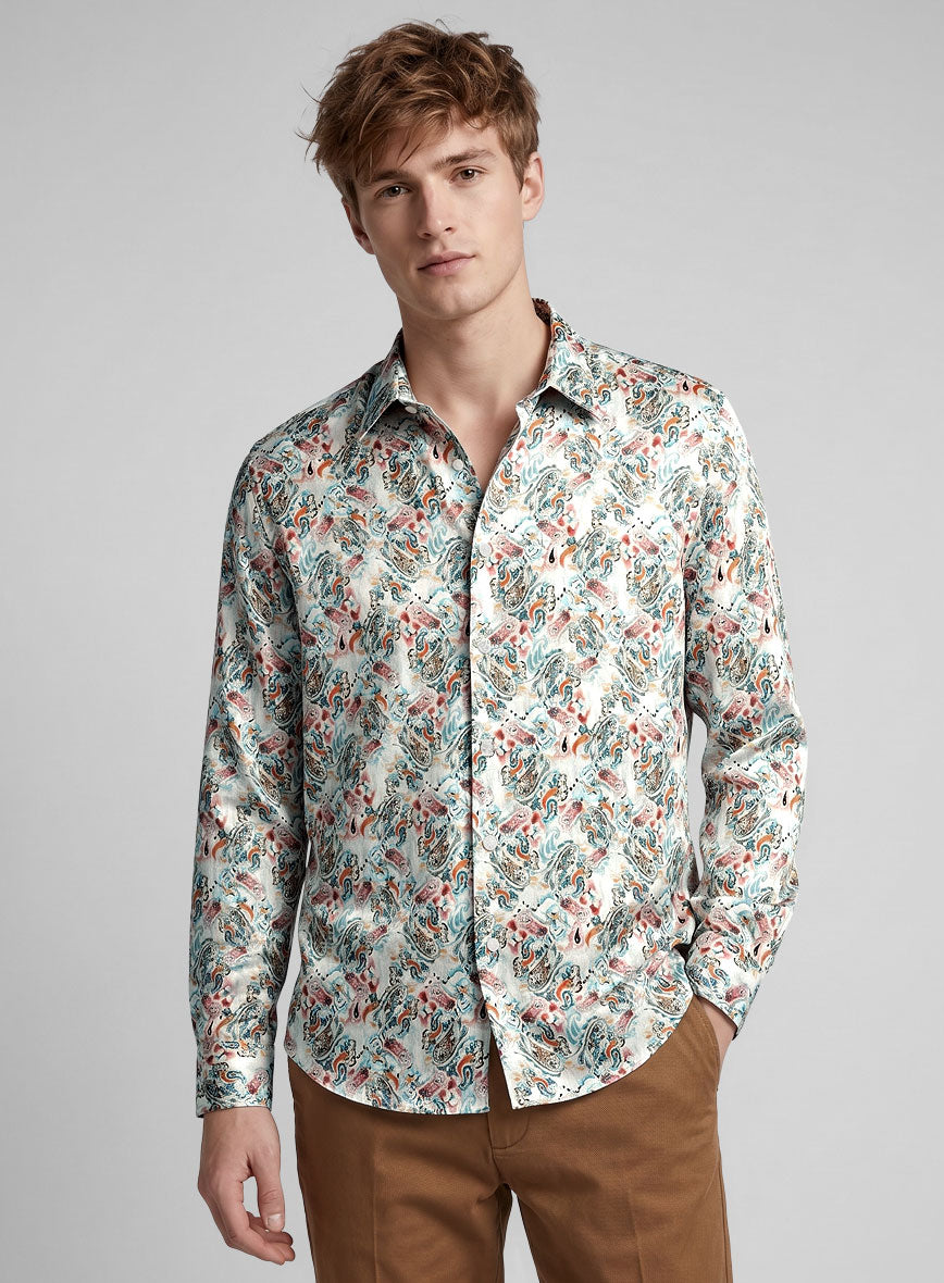 Zevran Silk Cotton Shirt - StudioSuits