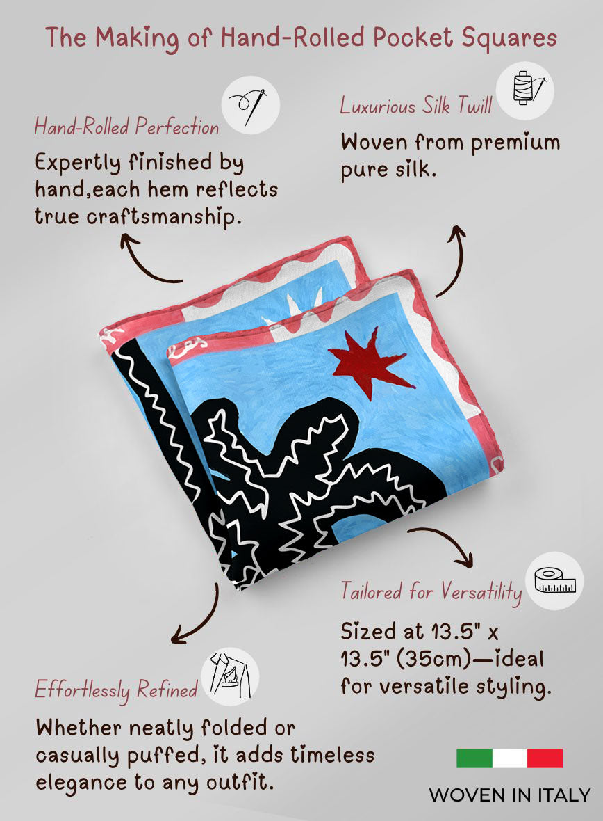 Zigpalma Silk Pocket Square - StudioSuits