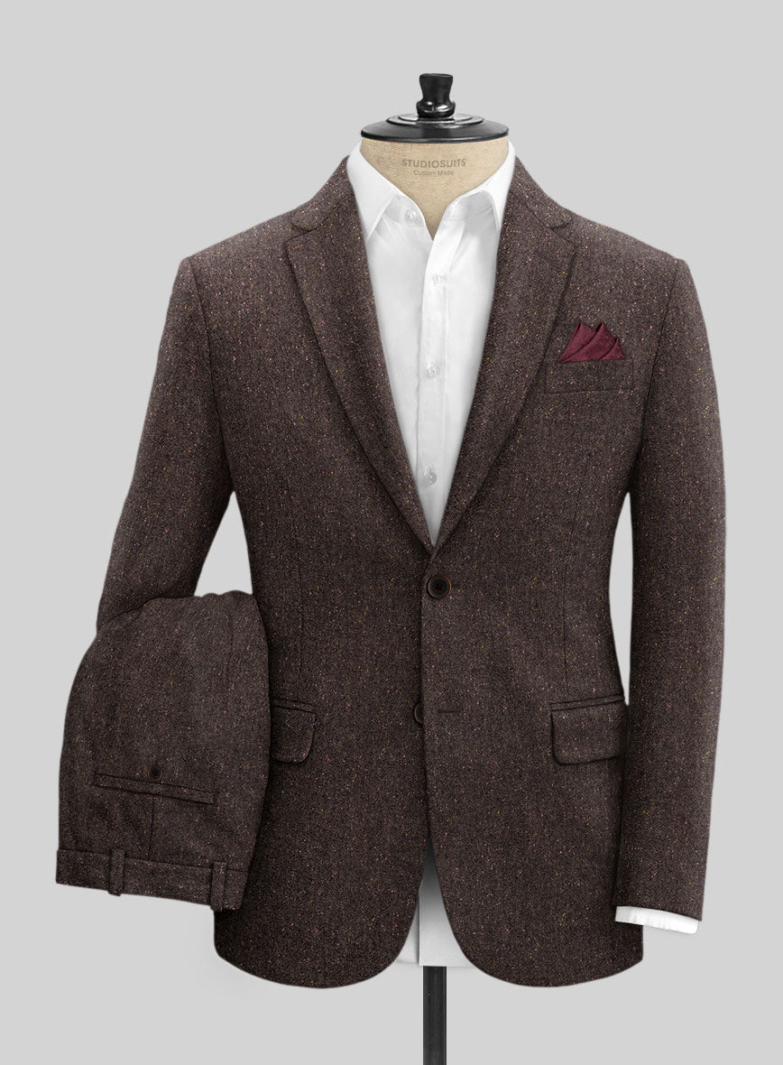 Brown Flecks Donegal Tweed Suit – StudioSuits