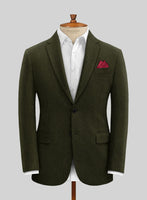 Naples Dark Green Tweed Suit - StudioSuits