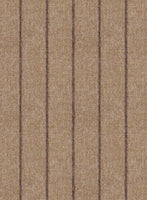 Italian Wool Cashmere Brown Stripe Pants - StudioSuits