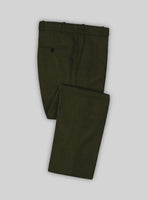 Naples Dark Green Tweed Pants - StudioSuits