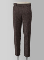 Brown Flecks Donegal Tweed Pants - StudioSuits