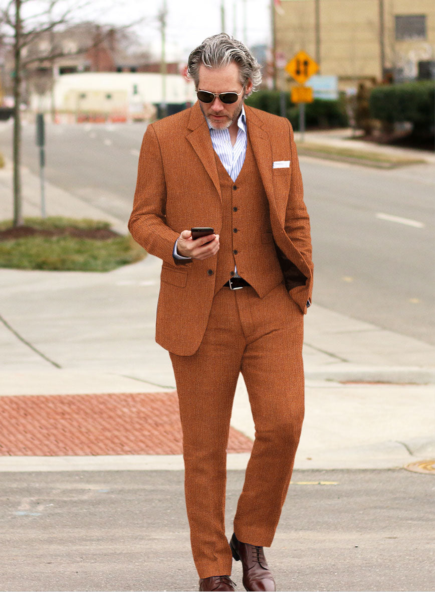 Rust Suit Jacket Solbiati Rust Linen Suit – StudioSuits