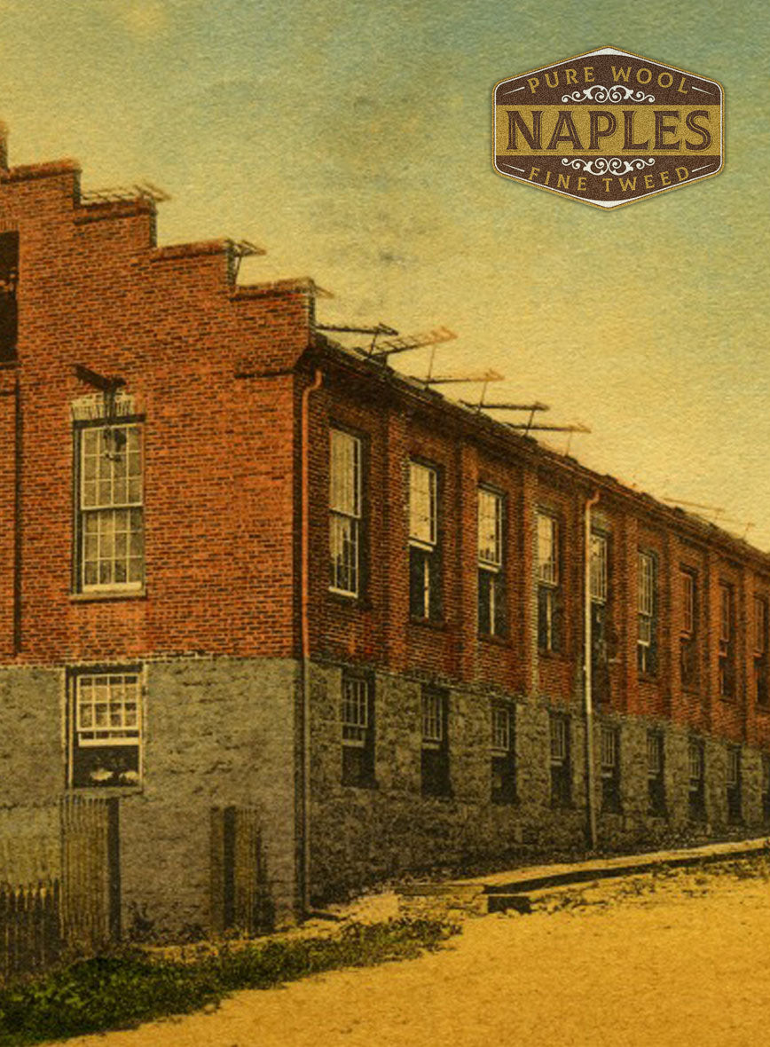 Naples Pacific Blue Highland Tweed Trousers - StudioSuits