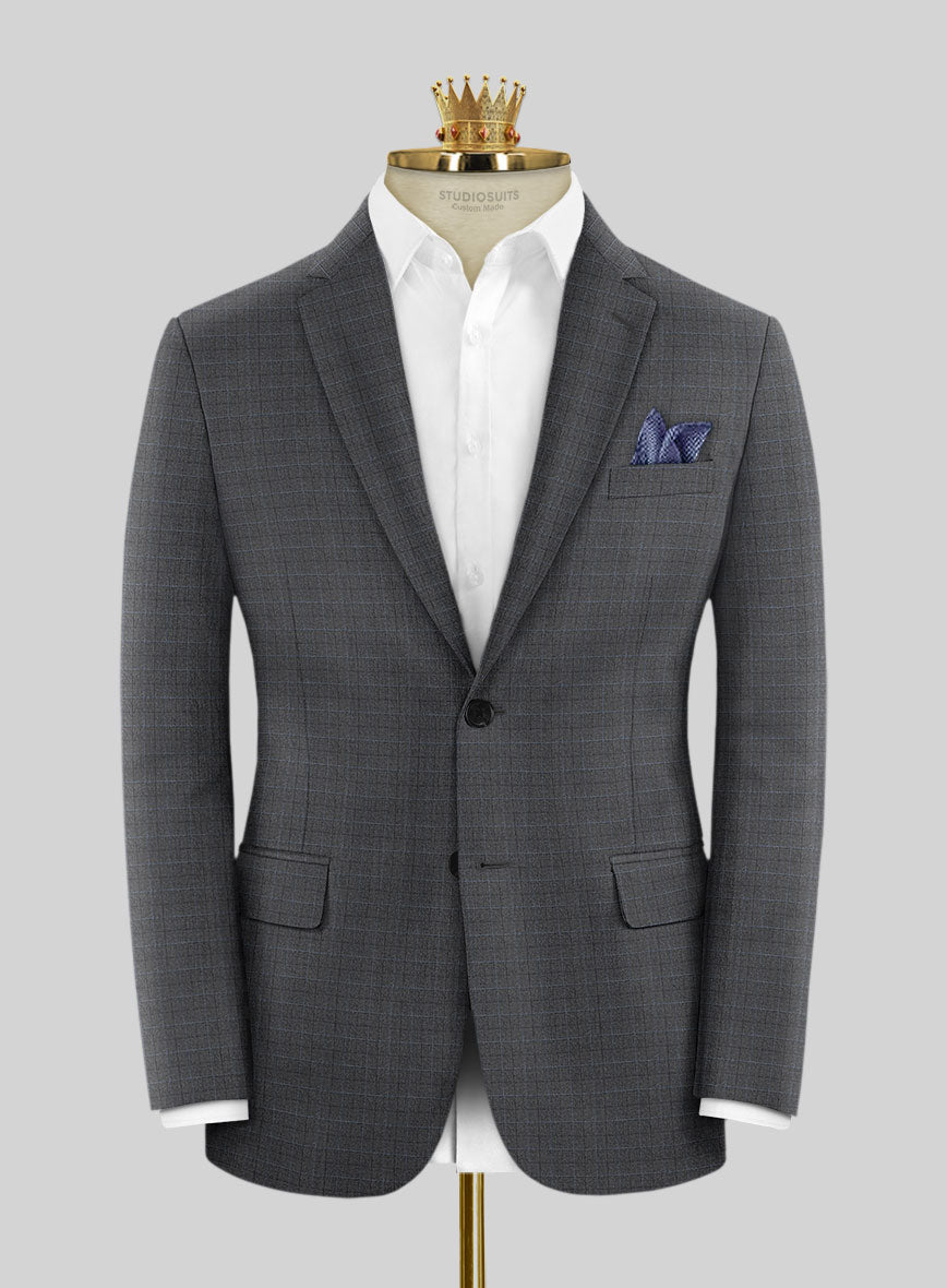 Bristol Sevea Gray Checks Suit - StudioSuits
