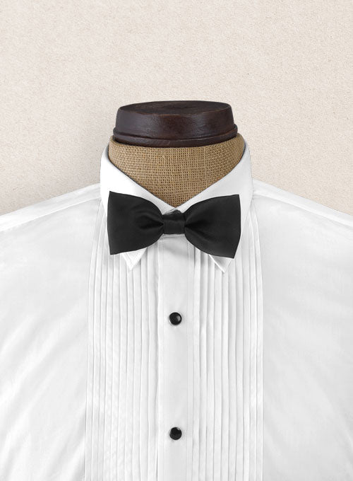 Pleated White Tuxedo Shirt – StudioSuits