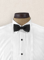 Pleated White Tuxedo Shirt