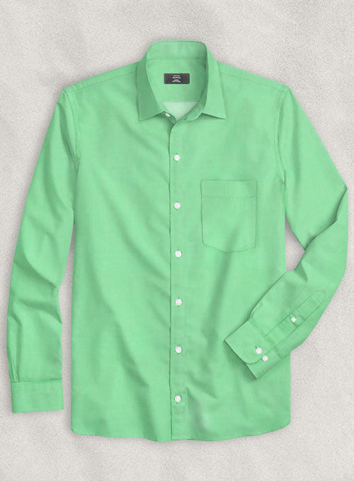 Apple Green Luxury Twill Shirt - StudioSuits