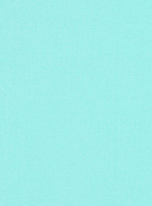 Aqua Blue Stretch Poplene Shirt - StudioSuits