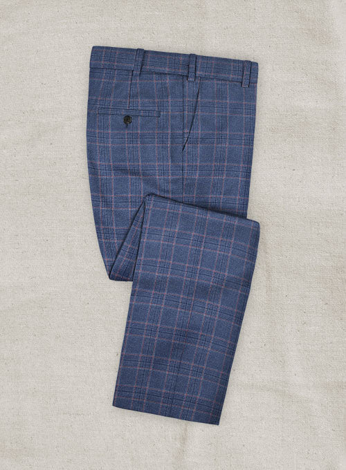 Ariston Asossi Wool Cotton Silk Cool Pants - StudioSuits