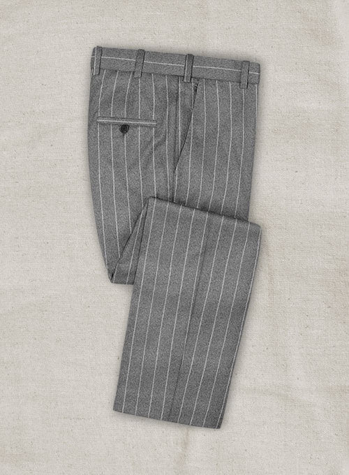 Ariston Niccio Wool Cotton Silk Cool Pants - StudioSuits