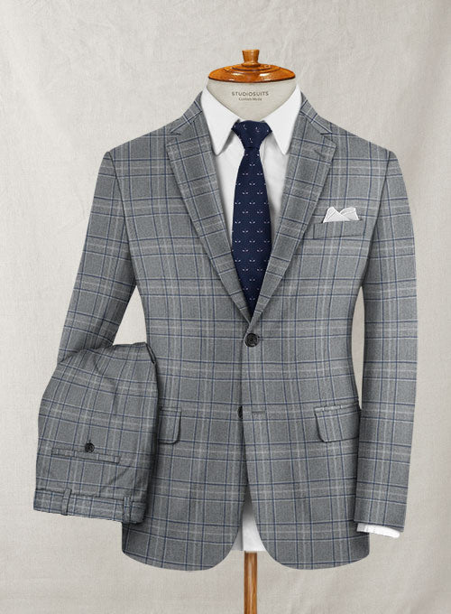 Ariston Noma Wool Cotton Silk Cool Suit - StudioSuits