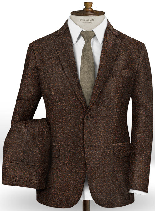Arizo Brown Wool Suit - StudioSuits