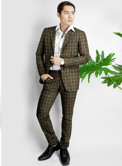 Aros Checks Tweed Suit - StudioSuits
