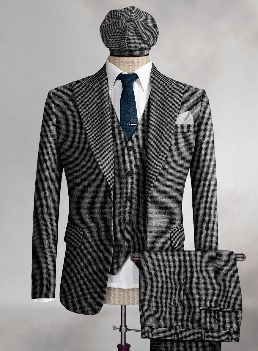 Arthur Shelby Peaky Blinders Gray Tweed Suit - StudioSuits