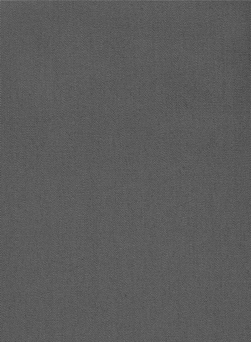 Ash Gray Stretch Twill Shirt - StudioSuits